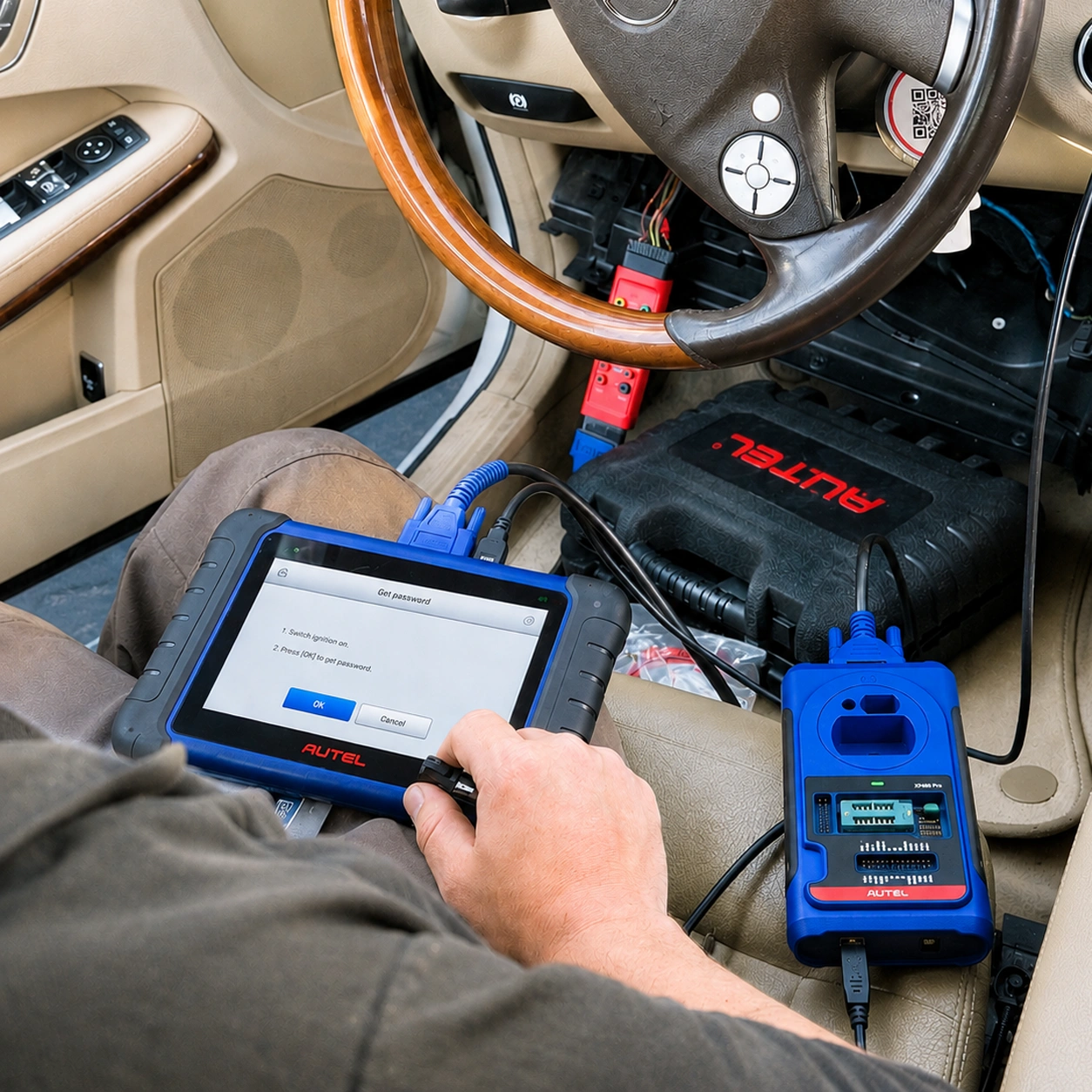 Car key programming after a broken key extraction
